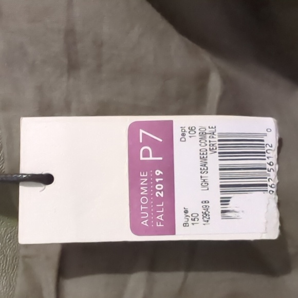 Green pleather, wrap coat, Fall, Dex, Size Lg. - Picture 3 of 5